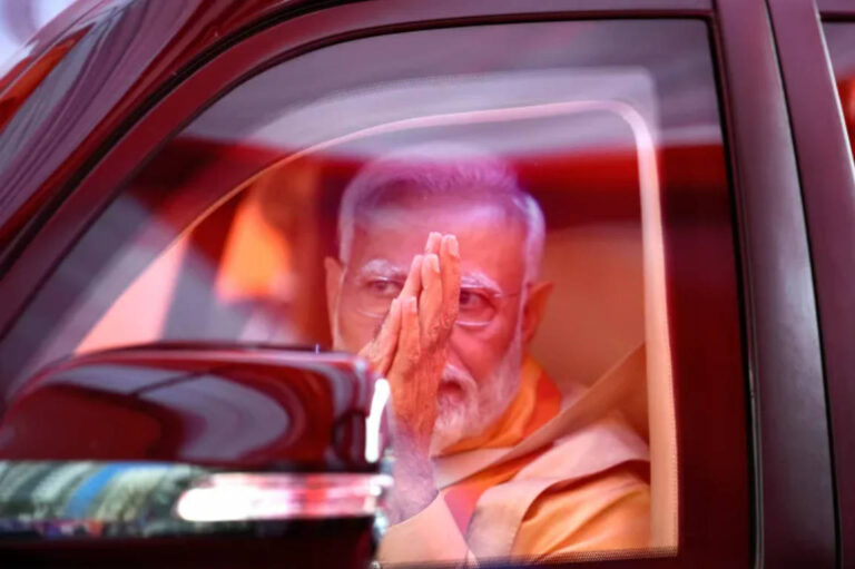 O Primeiro Ministro Indiano Narendra Modi.