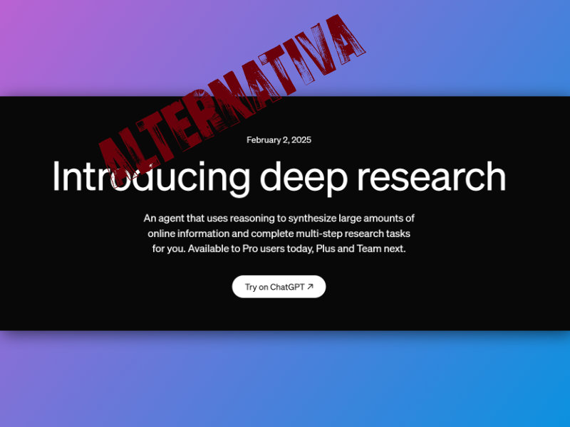 Alternativas ao Deep Research da OpenAI